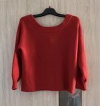 Sweter oversize czerwony r. uniwersalny