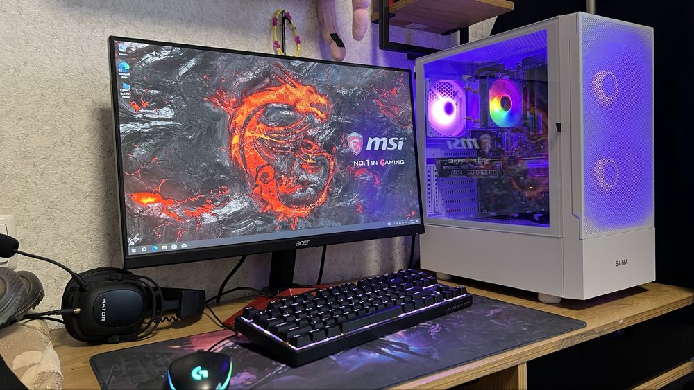 Игровой компьютер | i7 7700 | Asus RTX 2070 | 16gb ddr4 | SSD