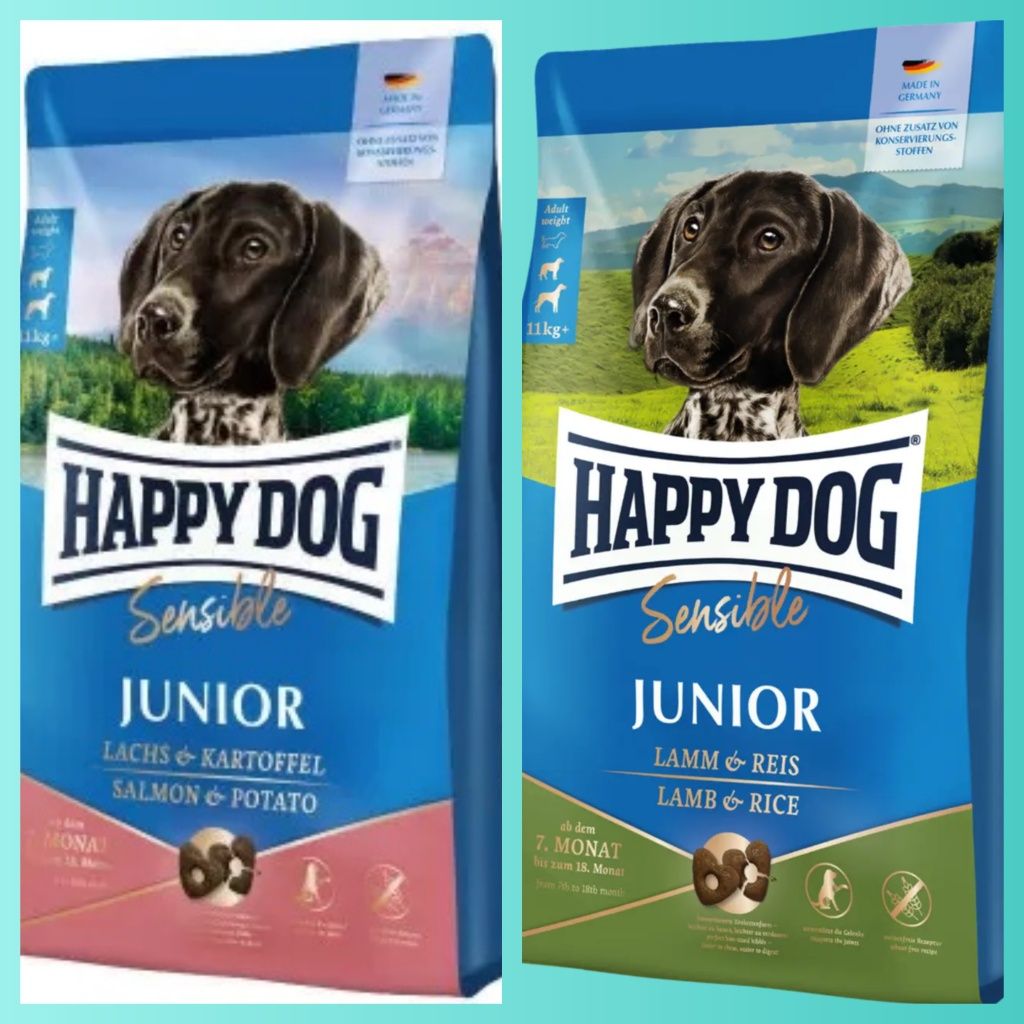 Сухой корм для собак Happy Dog Sensible Junior Вес 10кг