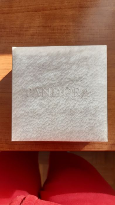 PANDORA Pulseira couro "azulada"