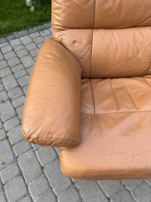 Крісло реклайнер розкладне (00114) шкіряне крісло