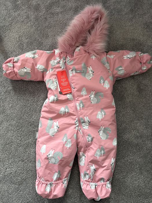 Kombinezon Zimowy 80 cm nowy dziewczynka różowy