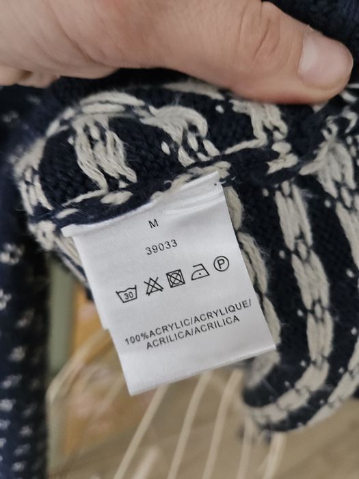 Kardigan damski sweter  Carling M Norweski Wzór Granatowy Rozpinany Sw