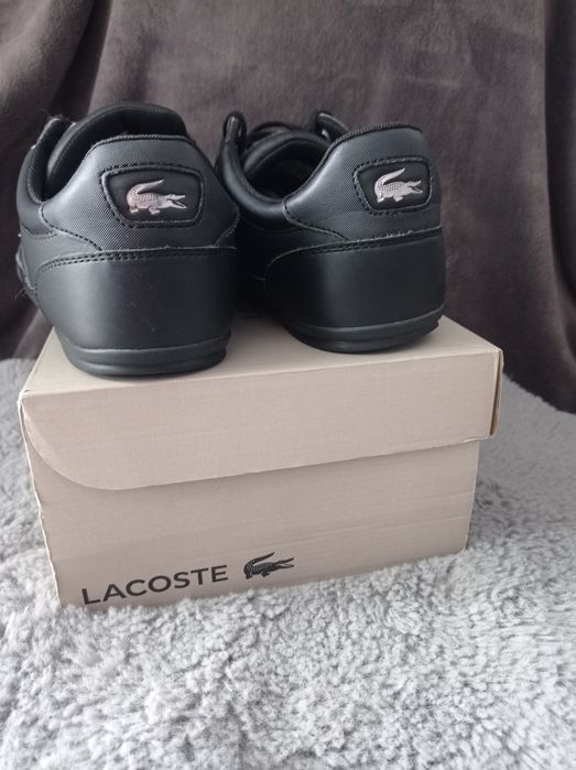 Buty Lacoste Chaymon rozmiar 45 czarne j. Nowe skórzane skóra męskie