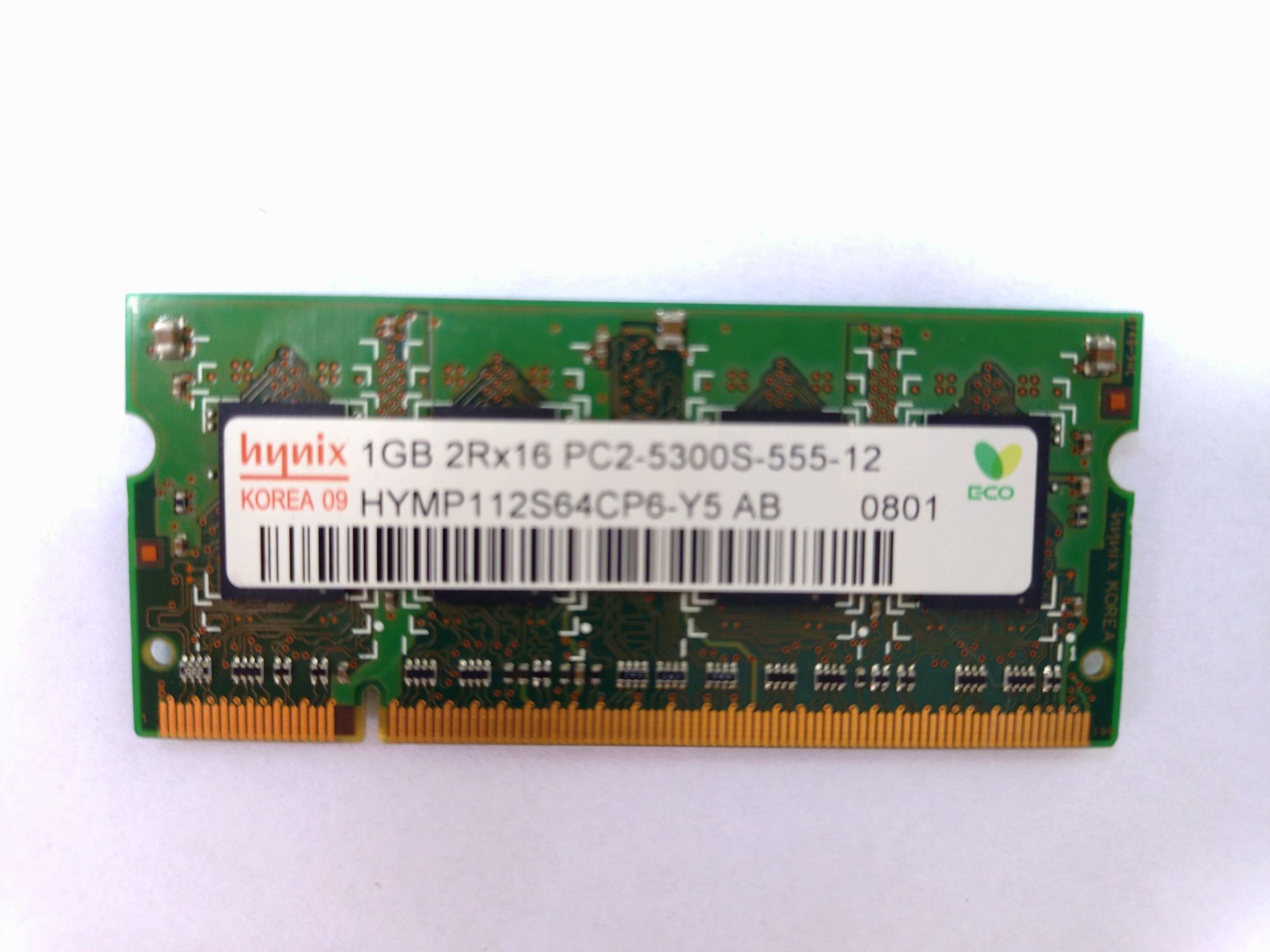 Pamiec RAM 2 x 1gb ddr2 pc2-5300 do laptopa