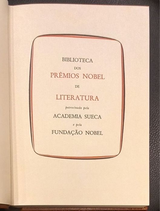 Biblioteca Prémios Nobel - 3 vls. a seguir ao n.° 60
