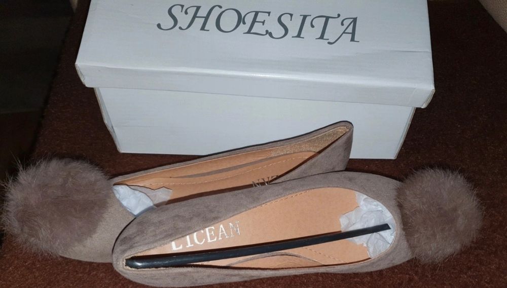 Nowe balerinki z puszkiem