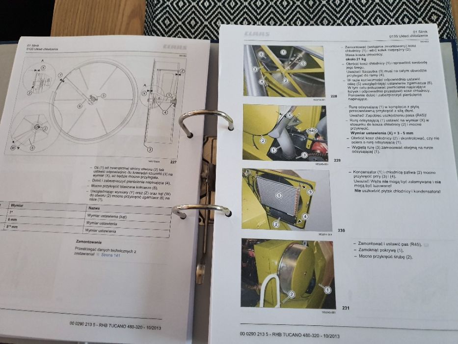 Claas Tucano 480-320 instrukcja napraw po POLSKU!