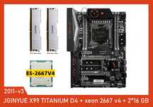 Комплект на базі Xeon материнська плата + процесор + озу 2*16 гб ddr4