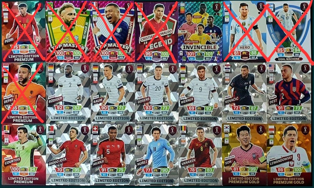 Karta Panini Qatar Premium Limited Gold