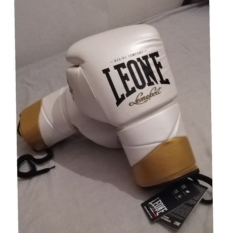 Luvas de Boxe Leone Authentic Novas Cordões Pele