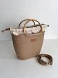 Bag Toredka z juty z bambusowymi uchwytami