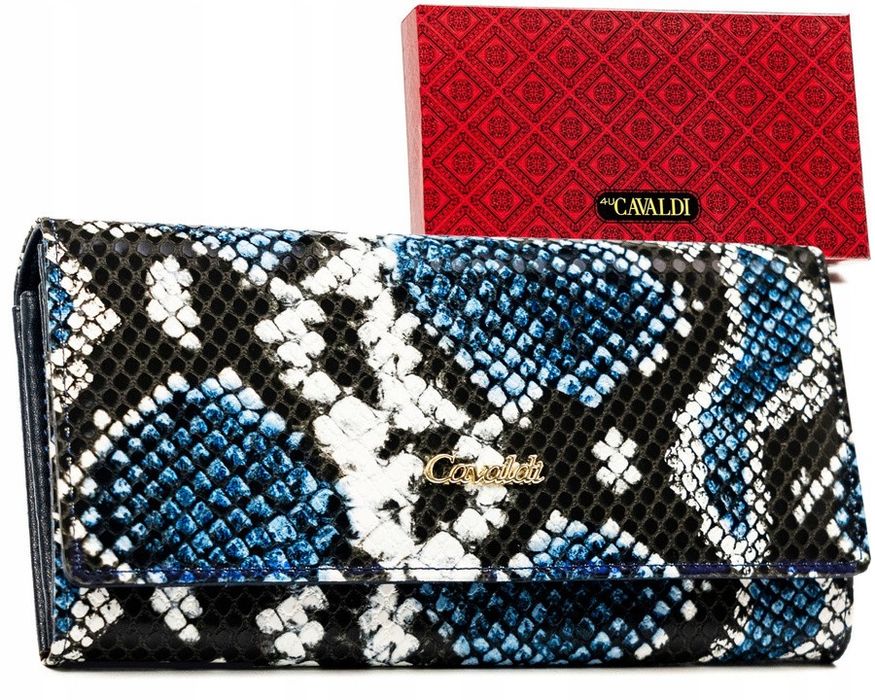 duży portfel damski ze skóry naturalnej i ekologicznej - 4u cavaldi