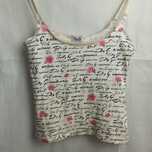 Dolce Gabbana Underwear Floral spellout top bluzka z kwiatami