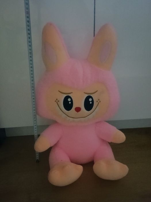 Maskotka labubu 50 cm różowa