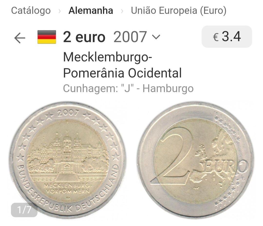 Moeda 2€, Alemanha 2007