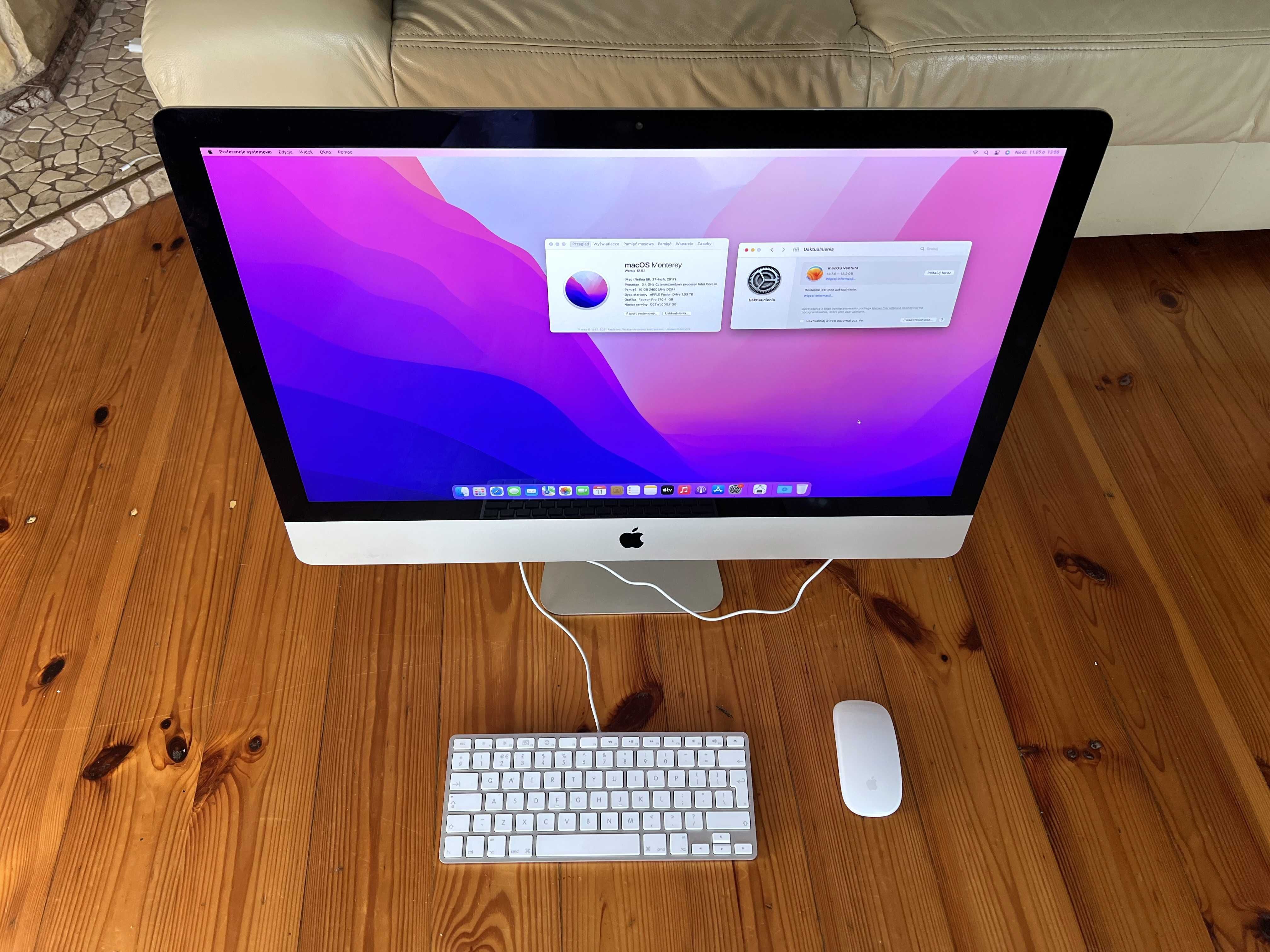 Mac 27" RETINA 5K 16GB Ram DDR4 Radeon Pro 570 4GB Fusion Drive 2017