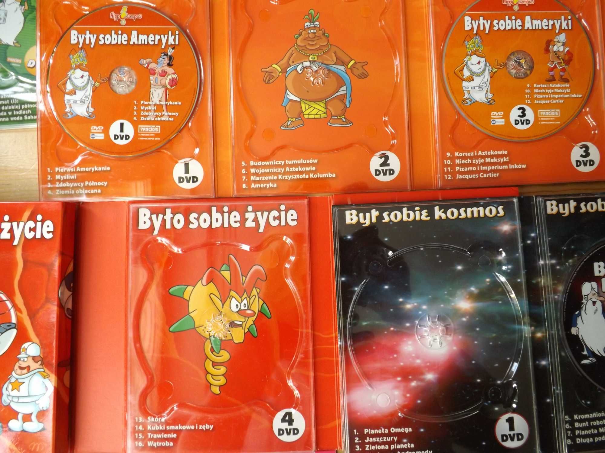 Było sobie życie, człowiek, kosmos, Ameryki, ziemia dvd filmy bajki