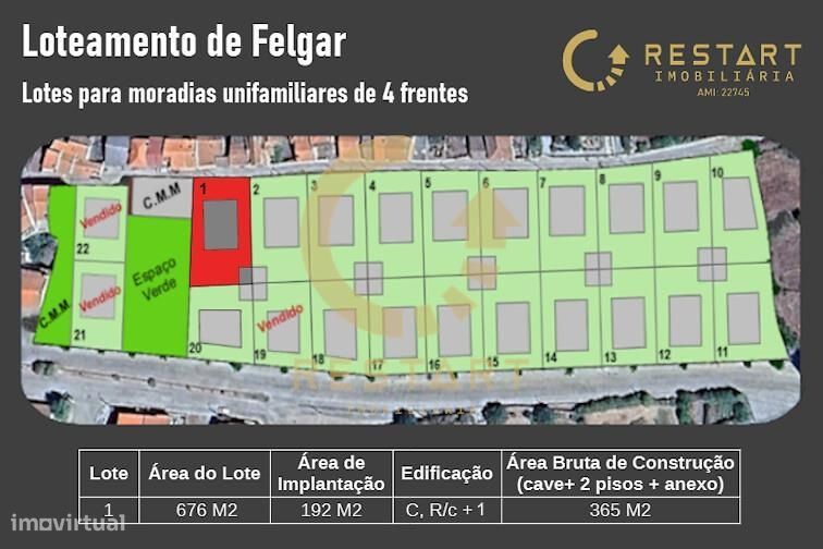 18 Lotes Para construção de moradias individuais e unifamilares com ca