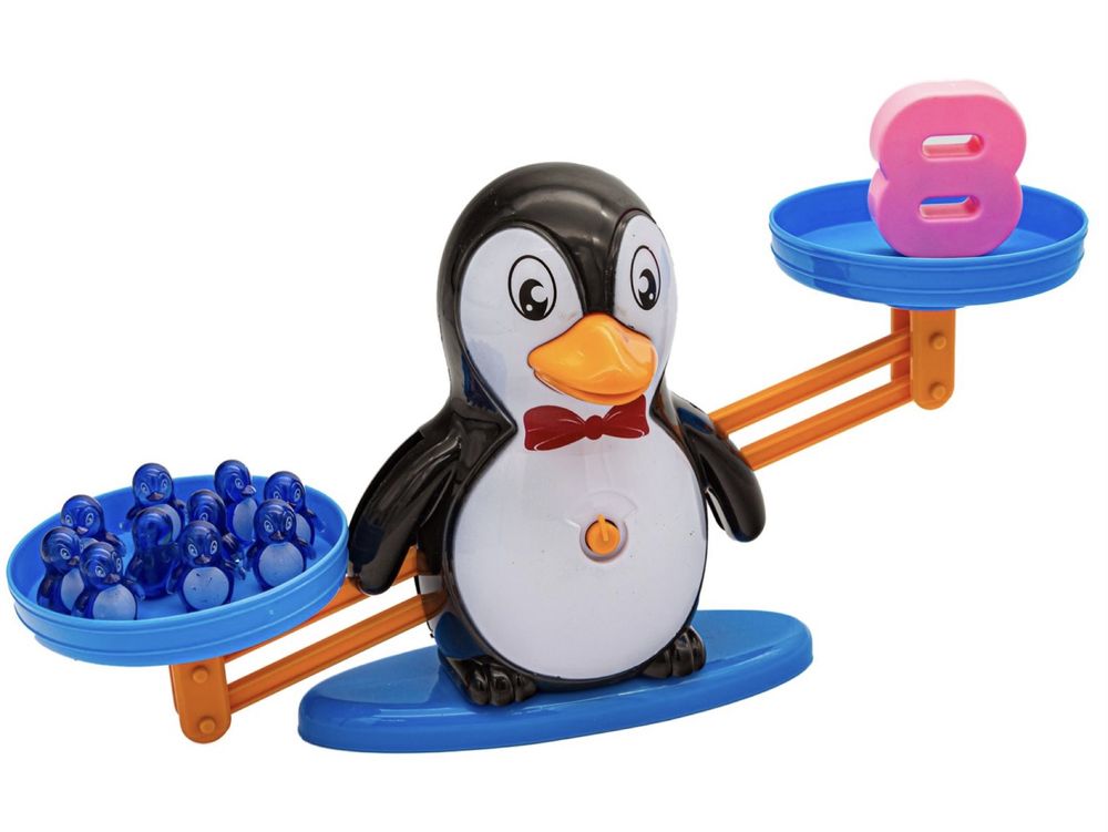 Gra Nauka Liczenia - Równoważnia Waga Szalkowa Pingwin