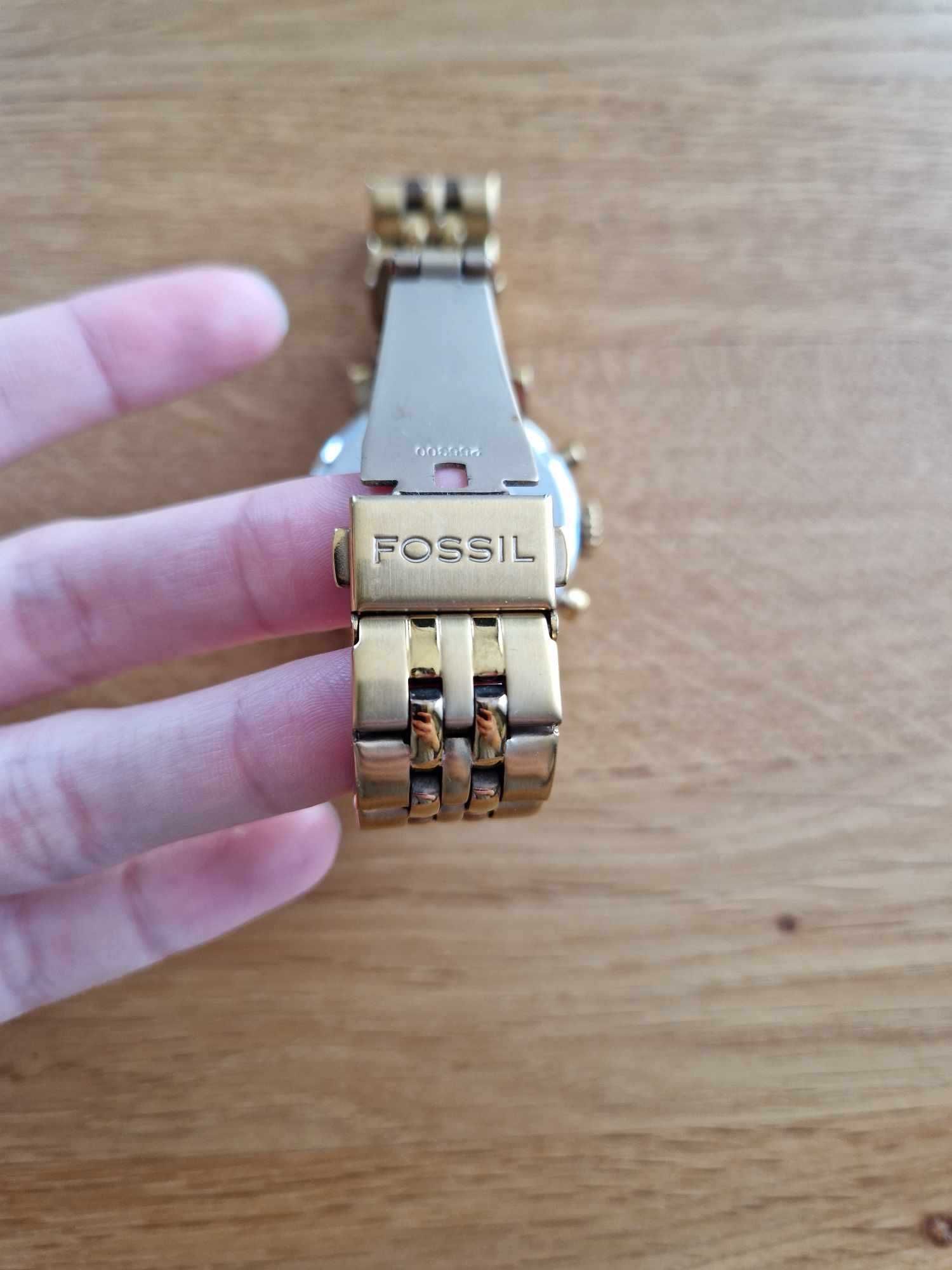 Złoty zegarek Fossil Gold Boyfriend ES2197