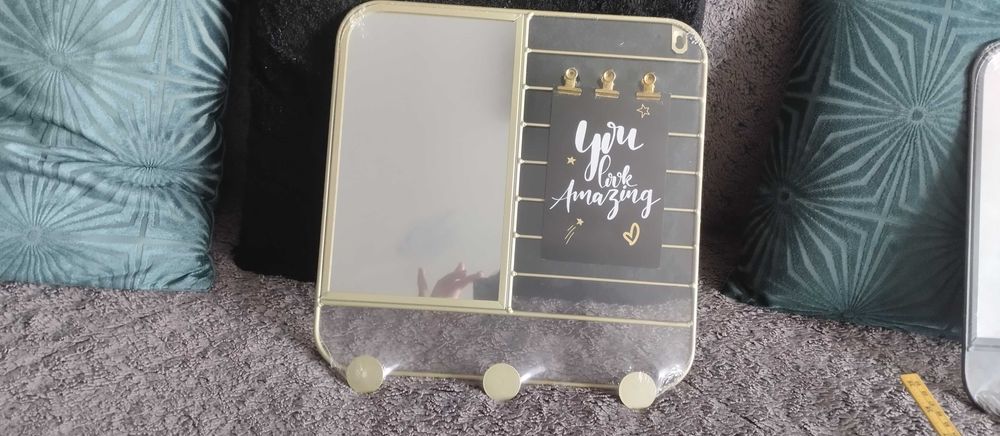 Lusterko/wieszak złote