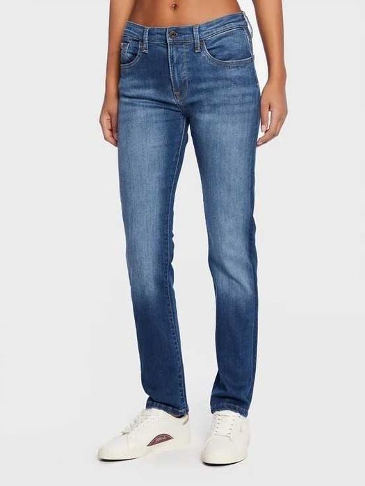 PEPE JEANS Spodnie jeansowe niebieskie 30/30