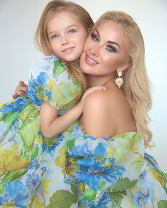 Family look мама та донька, Фемелі лук, 3-4 роки