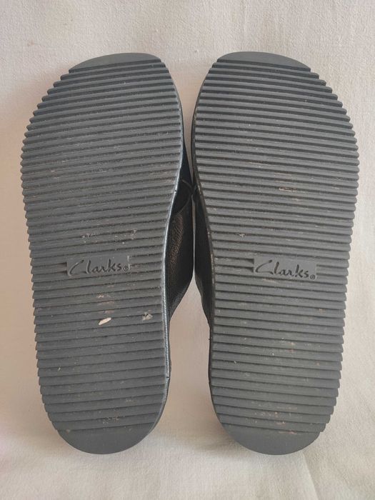 Шлепанцы босоножки женские кожаные "Clarks" Размер 36 (23 см) Идеал!!!