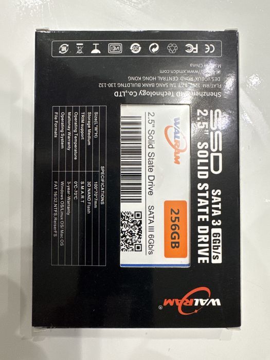 Walram ssd 256Gb накопичувач 256гб