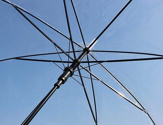PARASOLKA przezroczysta BIAŁA lekka parasol ślub