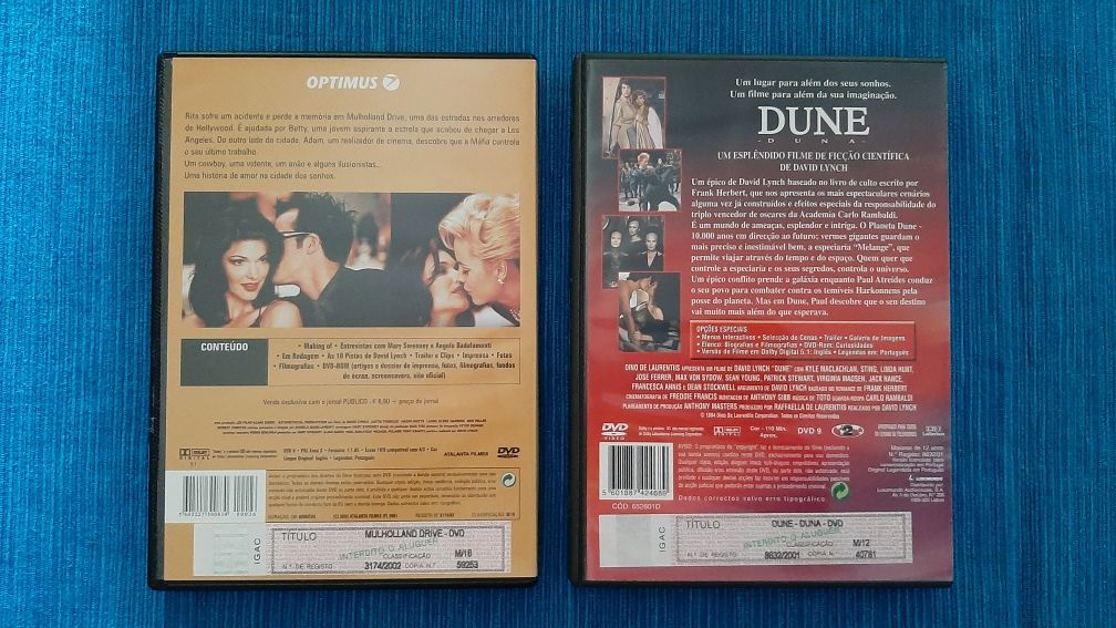 Filmes de David Lynch - dvd