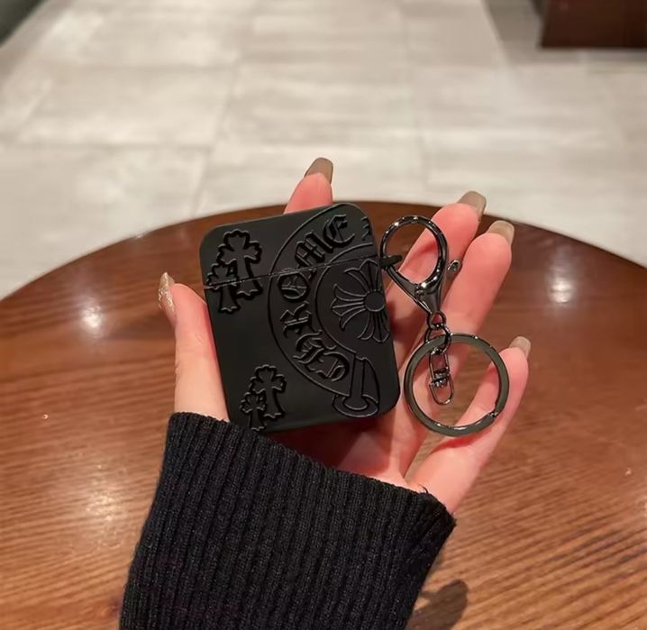 Чохол для навушників AirPods 1, 2 в стилі Хром Хартс