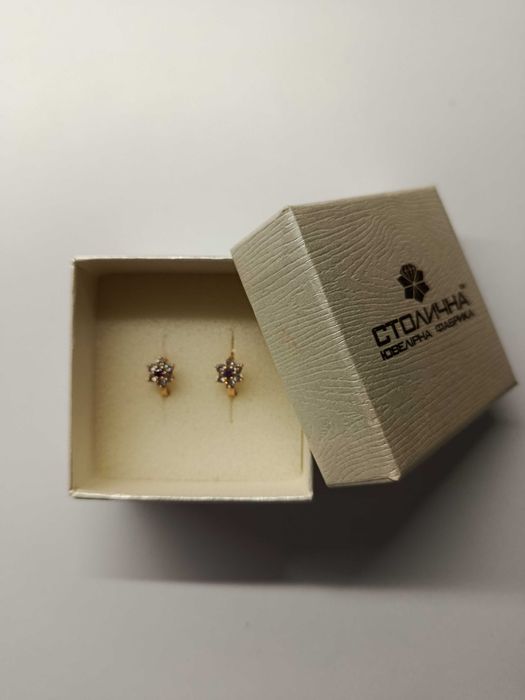 Дитячі золоті сережки