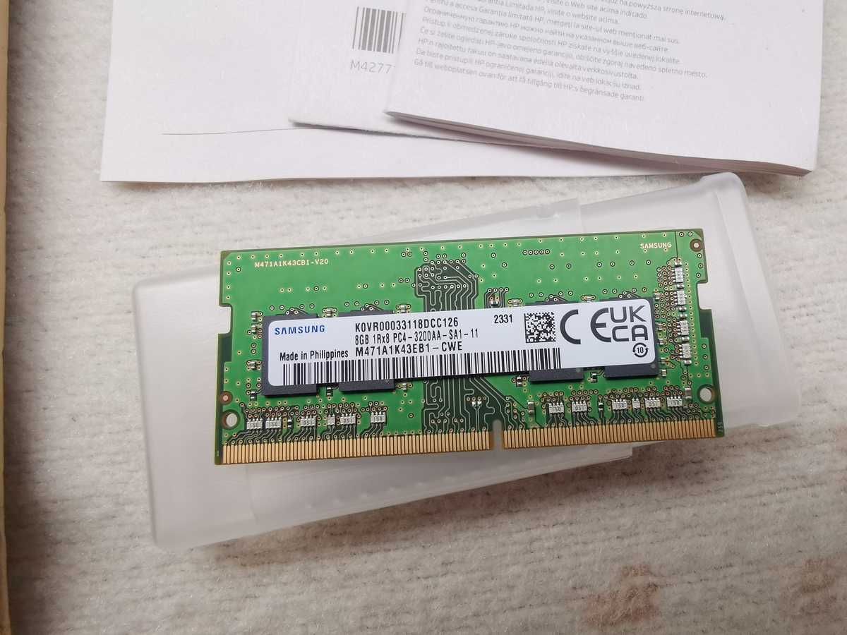 Pamięć HP 286H8AA DDR4 8GB 3200 SODIMM # Nowa #