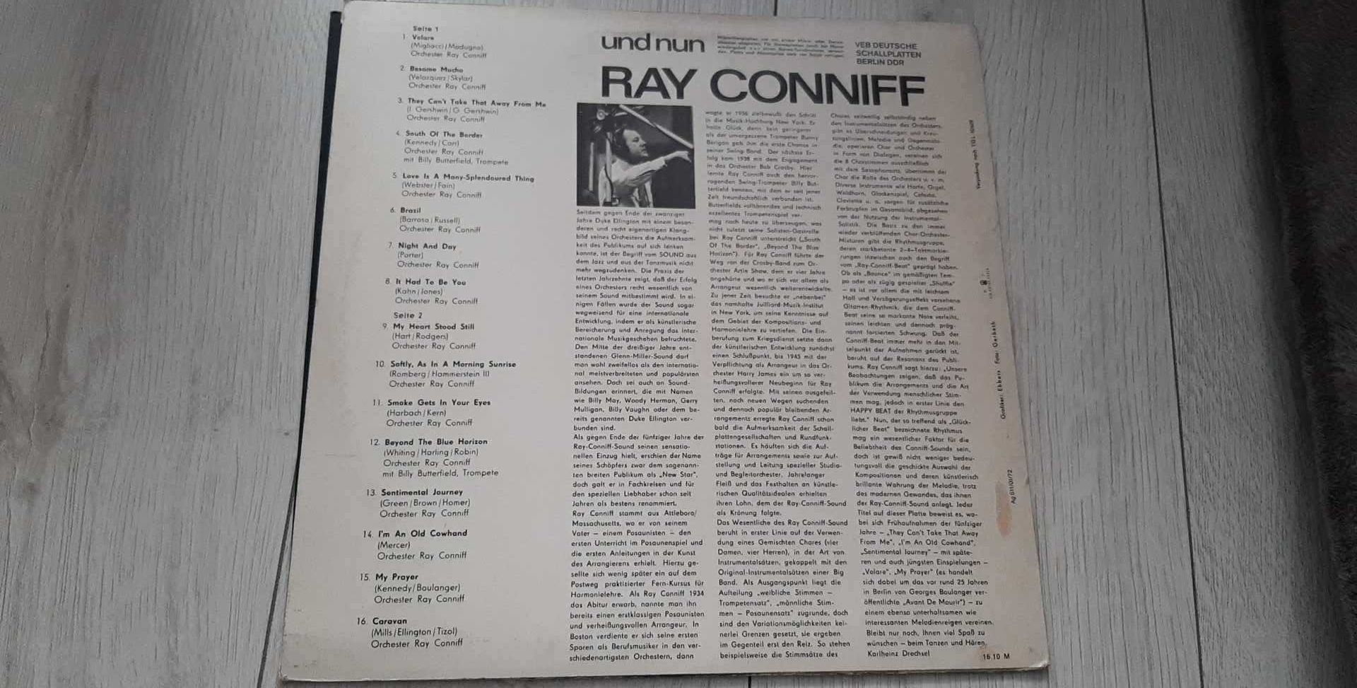 Ray Conniff und nun - płyta winylowa