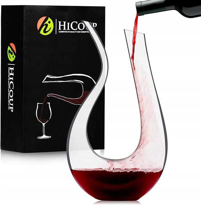 Karafka do wina ze szkła kryształowego o pojemności 750 ml