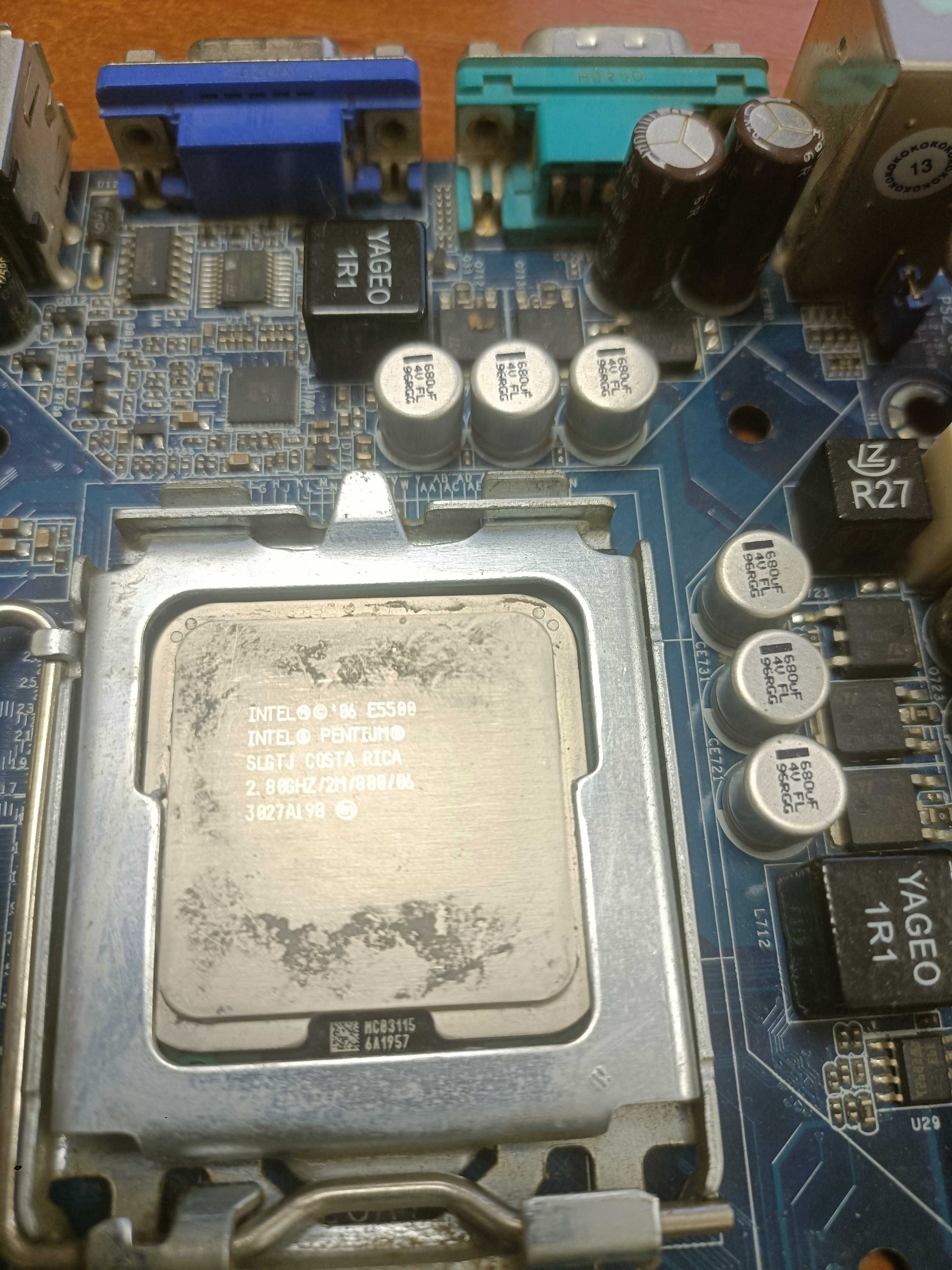 Комплект socket 775 (биос под xeon e5450)