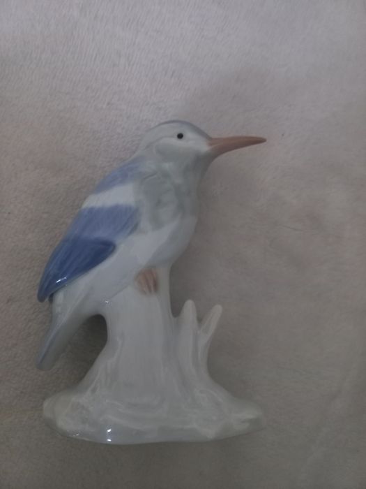 Figurka porcelanowa ptak Zimorodek