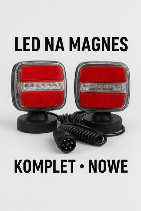 Lampy LED na magnes TT Technology – komplet, nowe