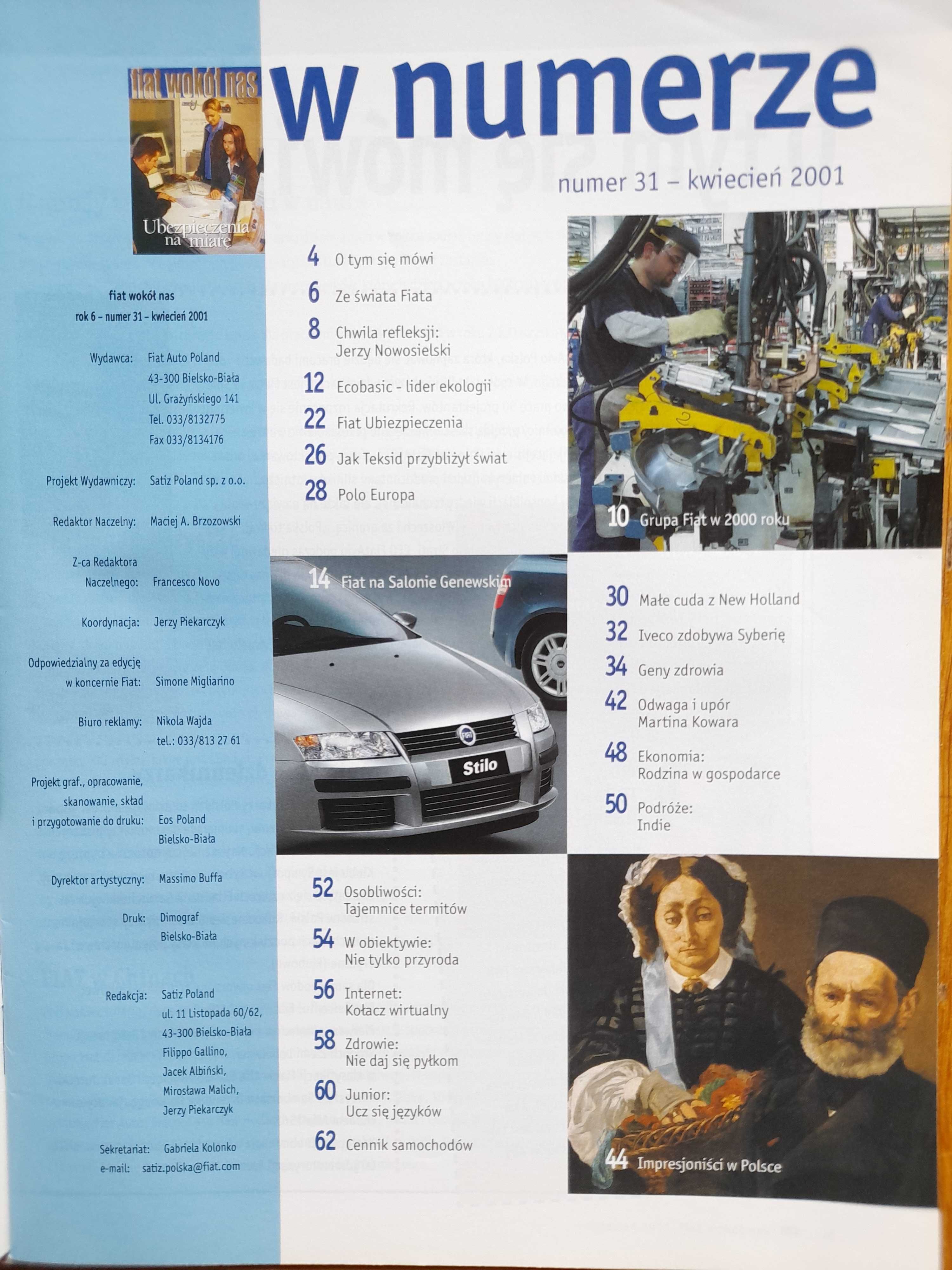 FIAT Stilo, Punto, Seicento na wodór, Alfa 147, Thesis, Iveco i in