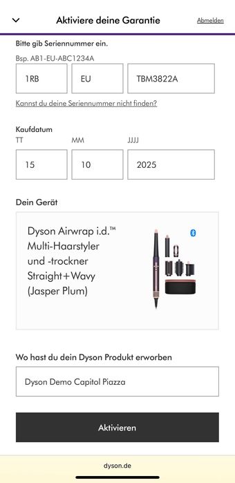 Стайлер Dyson HS08 Airwrap I.D. Jasper Plum — новий дайсон на гарантії
