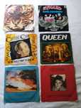 Discos de Vinil Single anos 80 (Queen, Culture Club, Survivor)