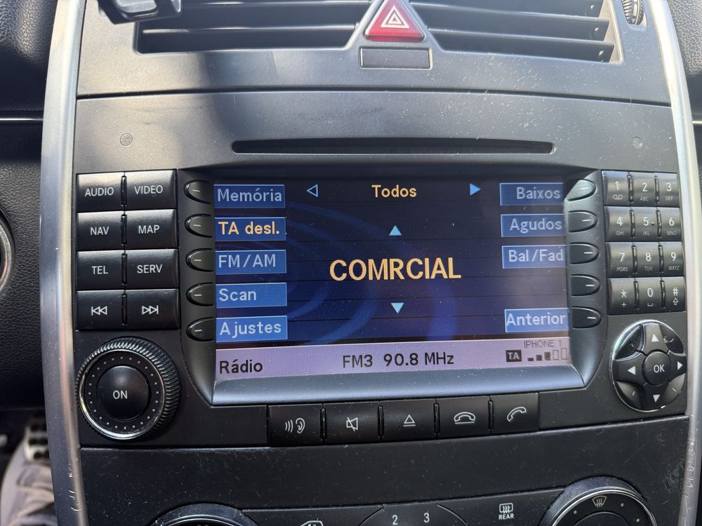 Radio original Mercedes para classe A e B w245 w169 Vito w639