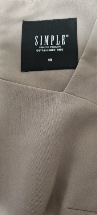 Sukienka beżowa Simple małe 40
