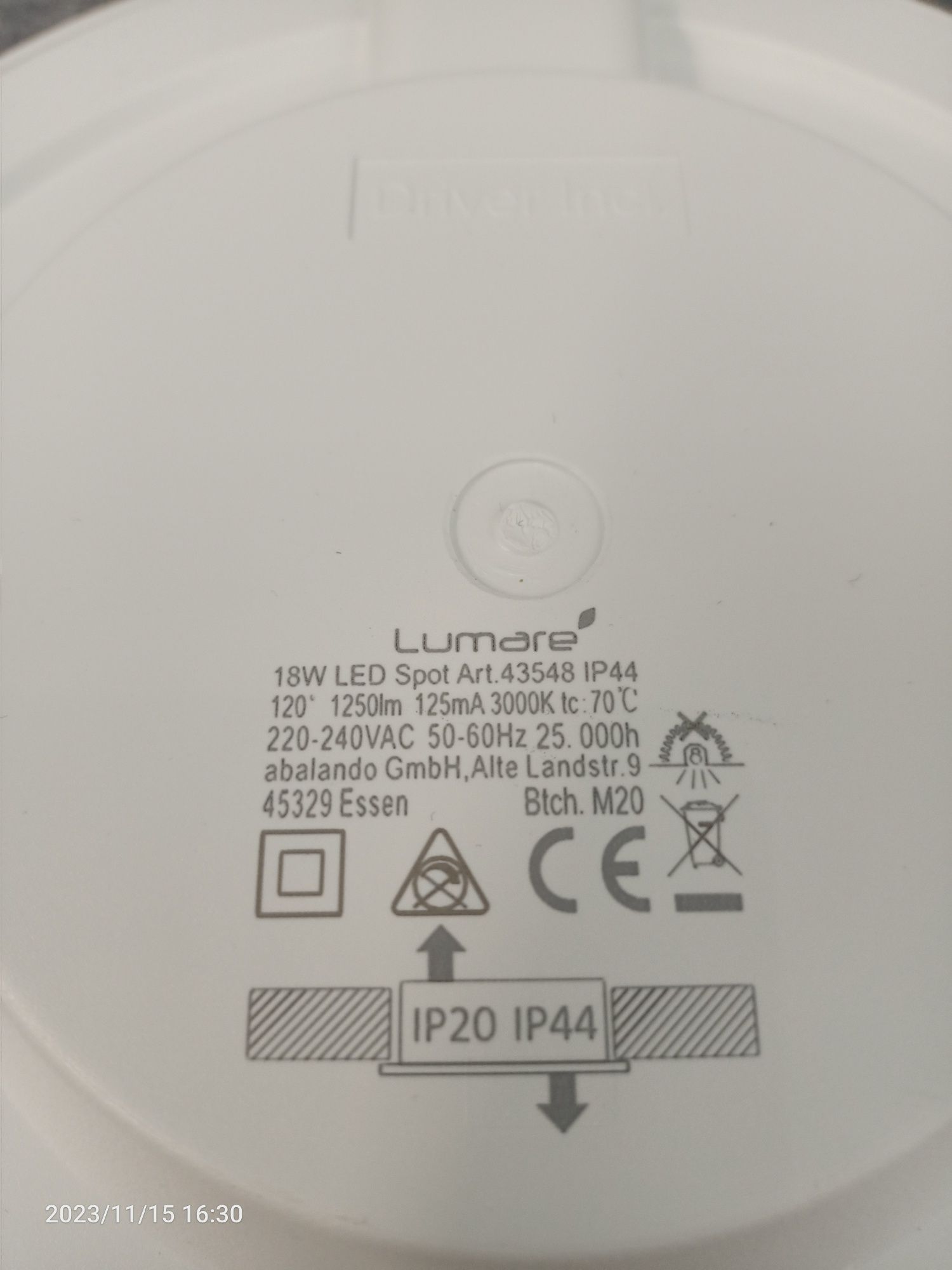 Lampy LED wpuszczane