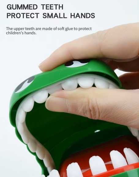 Krokodyl - zabawka dla dzieci - chory ząbek - dentysta - prezent