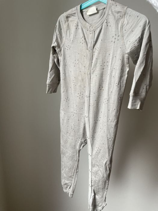 Piżamka rampers voksi 92 merino wełna