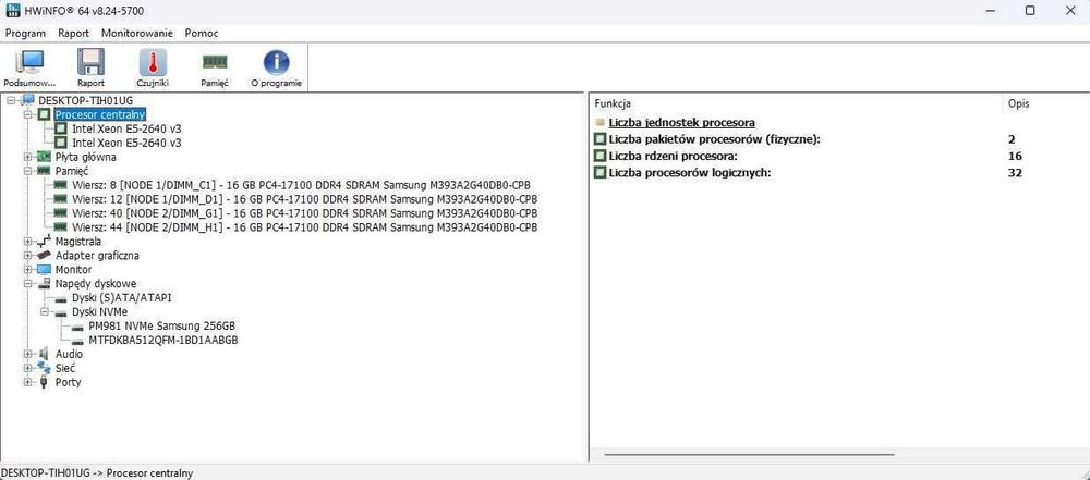 Komputer Gamingowy/2 procesory/64Gb DDR4/2 x NVMe/GTX1660Ti/win11