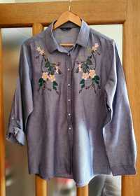 Сорочка, блуза,  рубашка  вишиванка з вишивкою у стилі  Zara